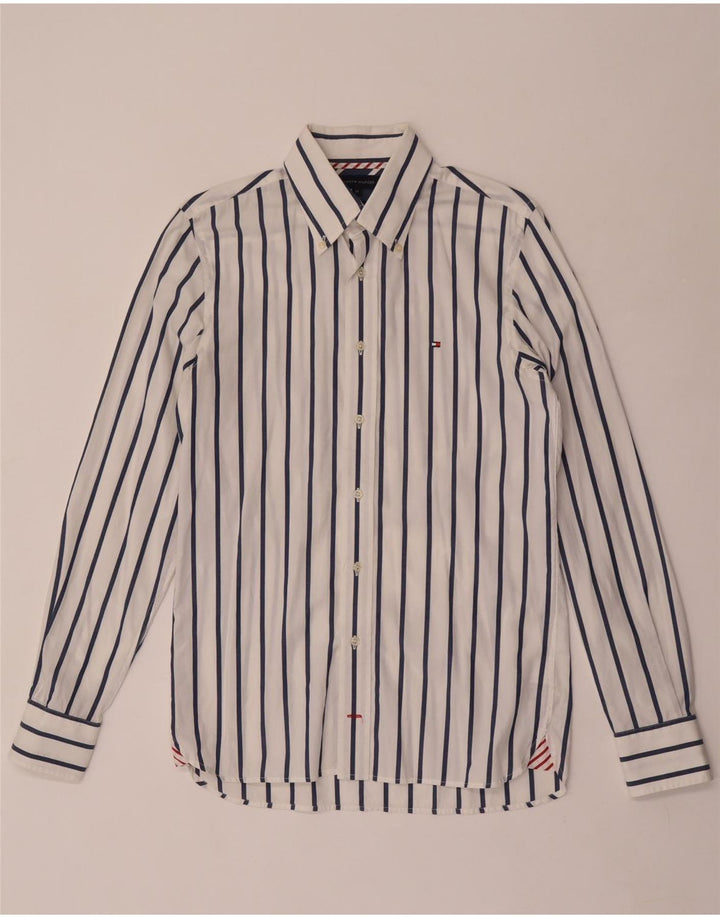 Tommy Hilfiger Chemise Homme Coton Rayé Blanc Moyen