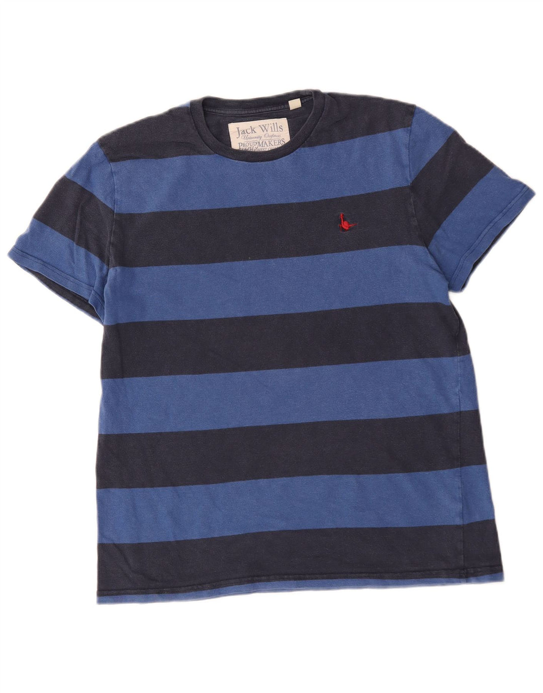 Jack Wills T-Shirt Homme Coton Rayé Bleu Marine Moyen