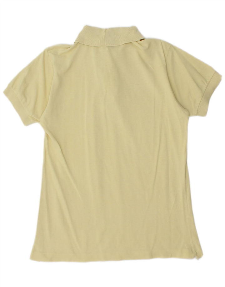 LACOSTE Polo Homme Taille 3 Petit Jaune Coton