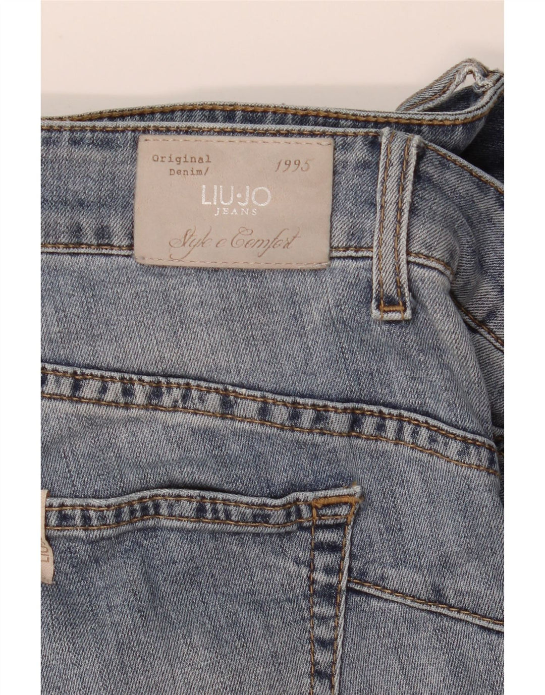 Liu Jo Jean skinny effet vieilli pour femme W30 L30 Bleu