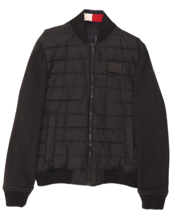Tommy Hilfiger Veste matelassée bomber pour homme UK 36 Small Noir