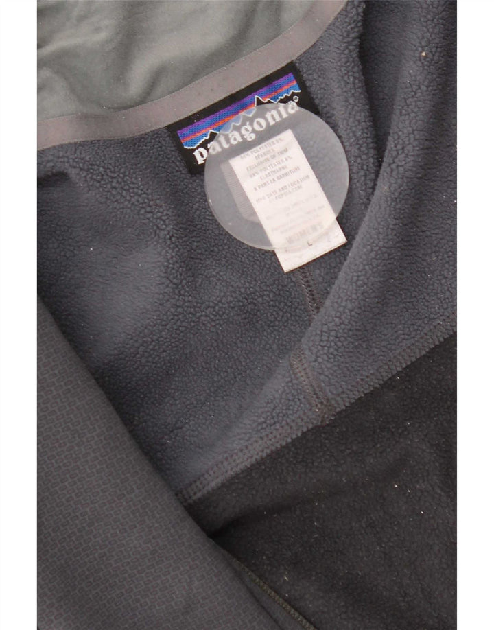 Patagonia Veste de survêtement pour femme UK 16 Large Gris Colorblock