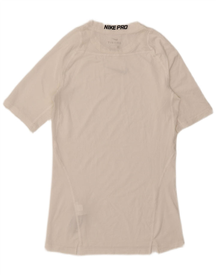 Nike Hommes Dri Fit Graphic T-Shirt Haut Petit Blanc Polyester