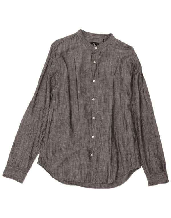 Superdry Chemise Homme Grand Lin Gris