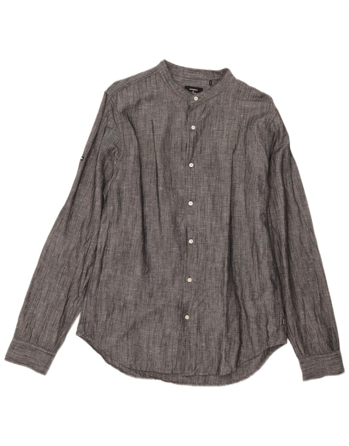 Superdry Chemise Homme Grand Lin Gris