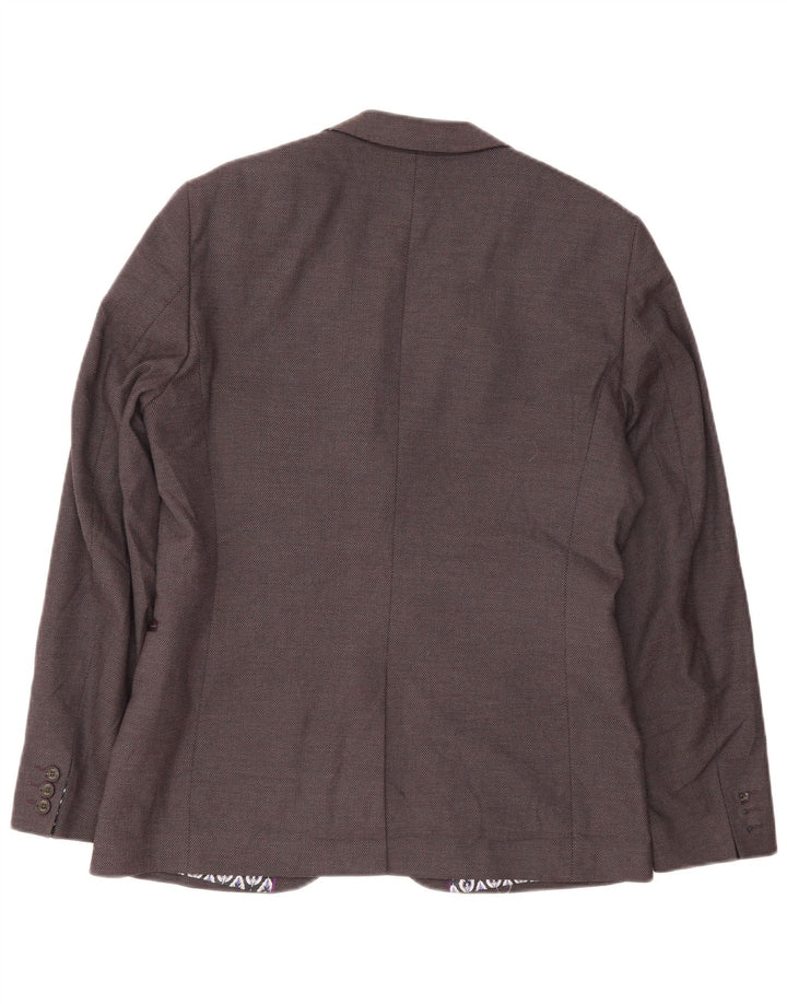 Ted Baker Veste blazer à 2 boutons pour homme Taille 4 Grand Violet Polyester Moderne