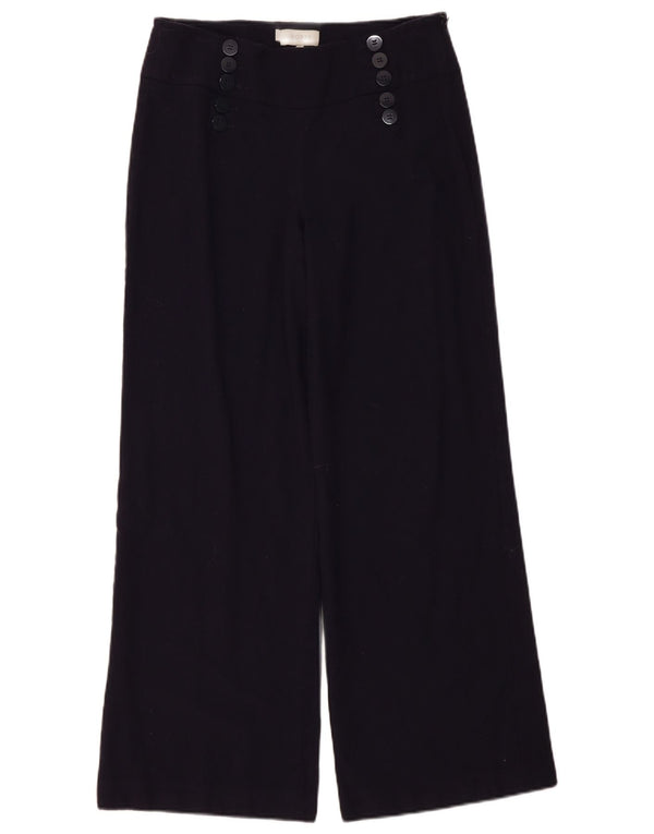 Hobbs Pantalon décontracté taille haute pour femme UK 12 Medium W32 L30 Bleu marine