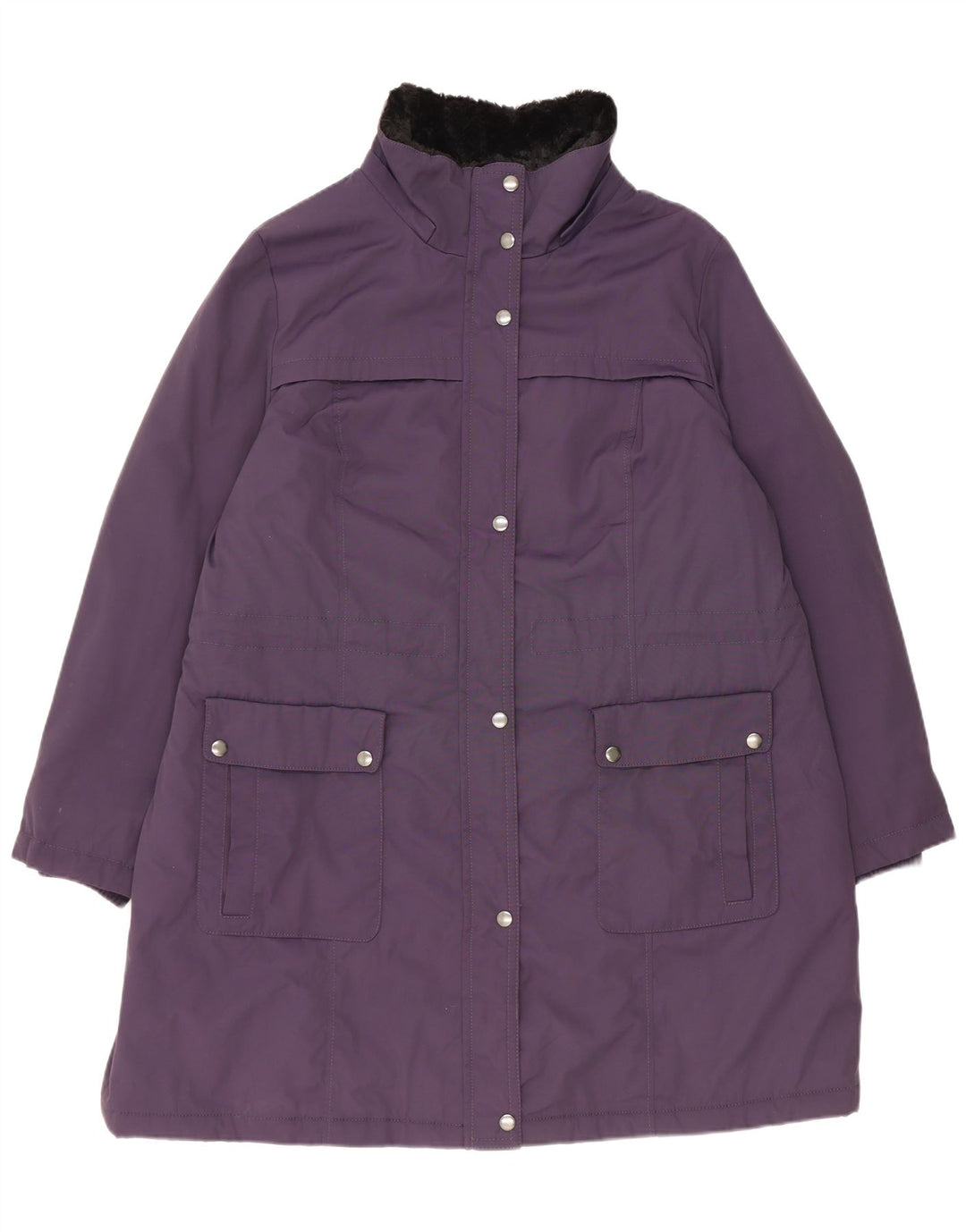 Marks & Spencer Manteau Rembourré Femme UK 18 XL Violet Polyamide
