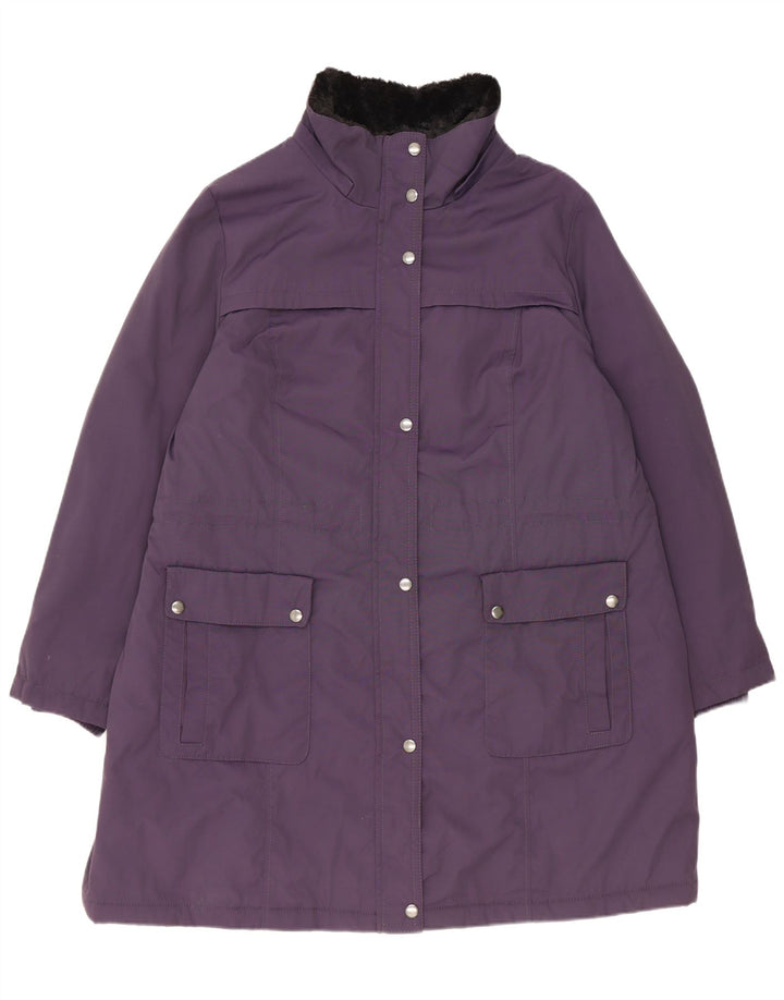 Marks & Spencer Manteau Rembourré Femme UK 18 XL Violet Polyamide