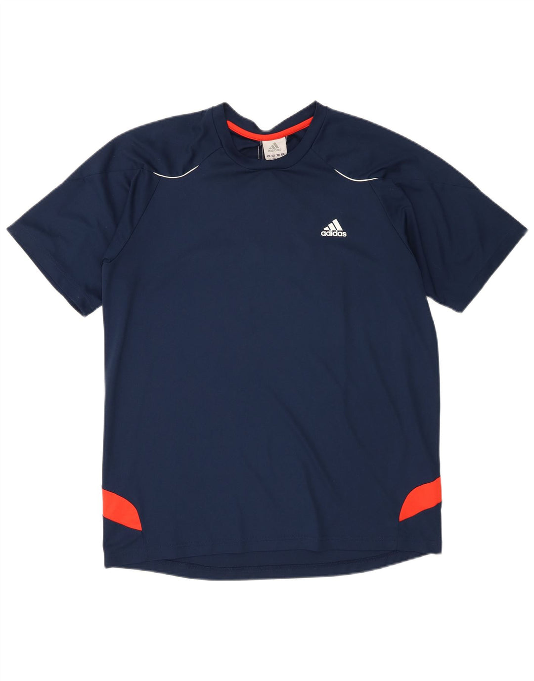 Adidas T-Shirt Homme Haut Large Bleu Marine Colorblock Polyester