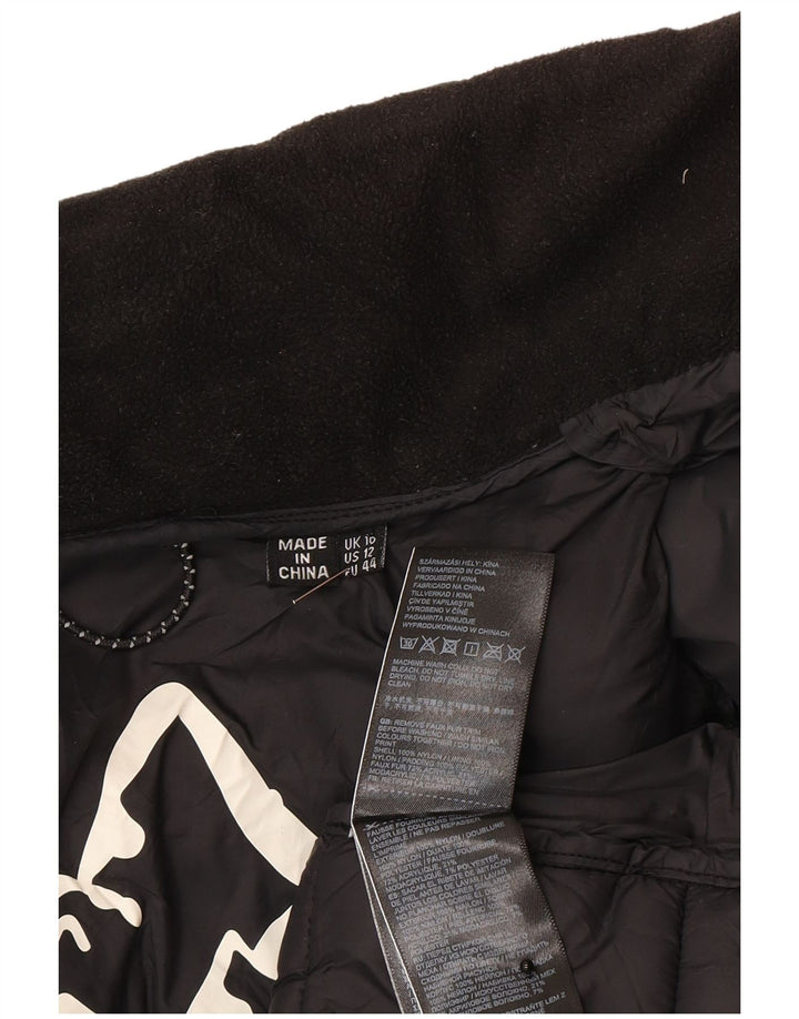Superdry Veste rembourrée pour femme UK 16 Large Noir Polychlorure