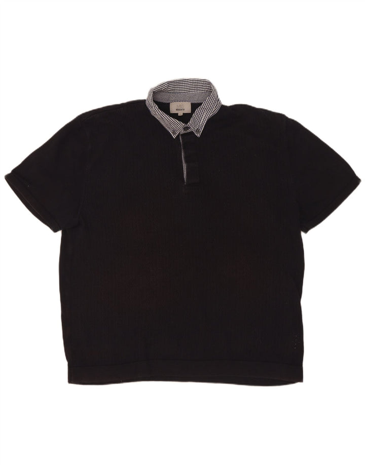 Marks & Spencer Polo de rugby coupe classique pour homme XL Bleu marine