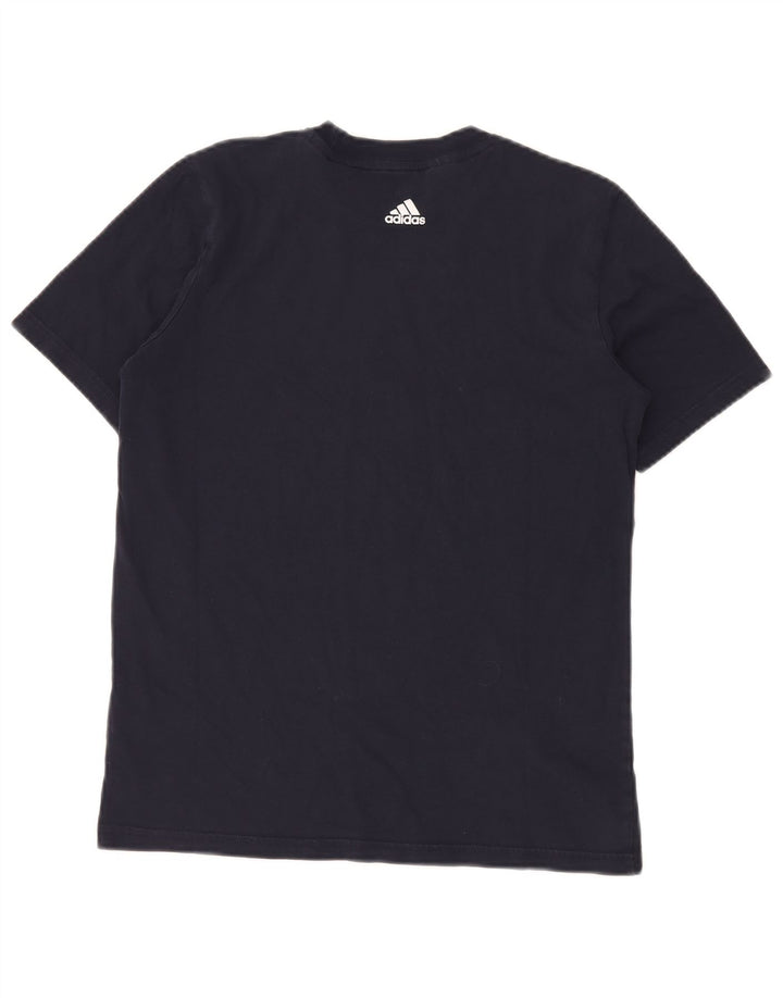 ADIDAS T-Shirt Graphique Garçon 13-14 ans Bleu Marine Coton