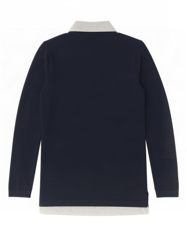 Tommy Hilfiger Polo à manches longues pour femme UK 6 XS Bleu marine rayé