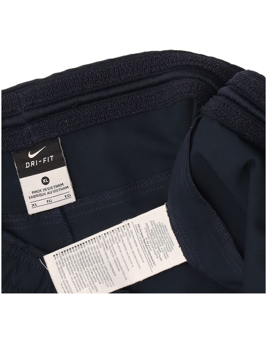 Nike Short de sport Dri Fit pour homme XL Bleu marine Polyester