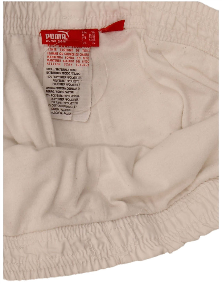 Puma Short de Sport Graphique Homme XL Blanc Polyester
