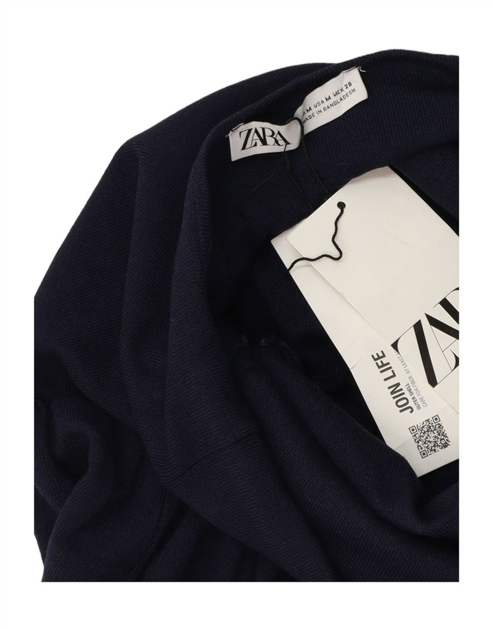 Zara Femme Jupe Trapèze Taille Haute Moyen W28 Bleu Marine