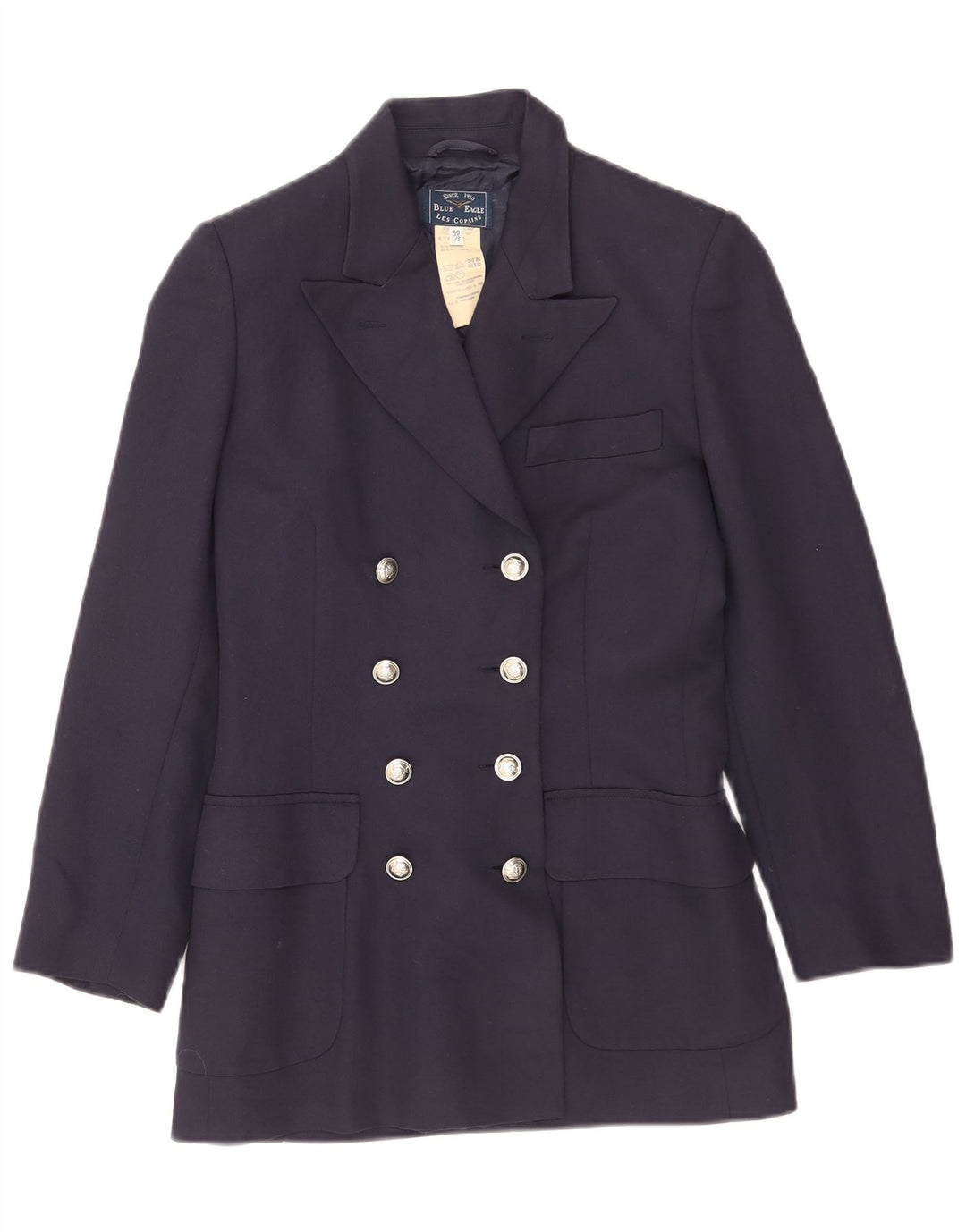 Les Copains Veste Blazer Aigle Bleu Femme IT 40 Small Bleu Marine