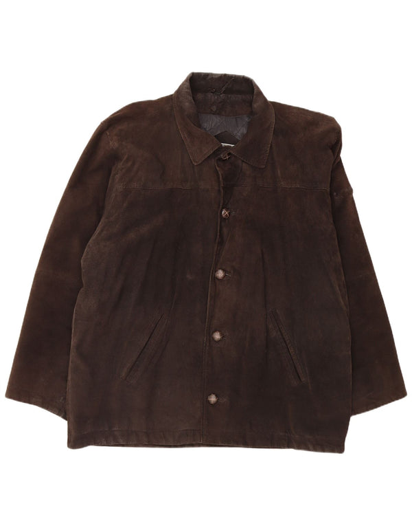 ENJOY Veste en daim pour homme UK 42 XL Marron