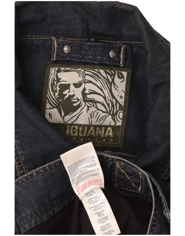 Iguana Veste en Jean Homme UK 42 XL Bleu Marine Coton