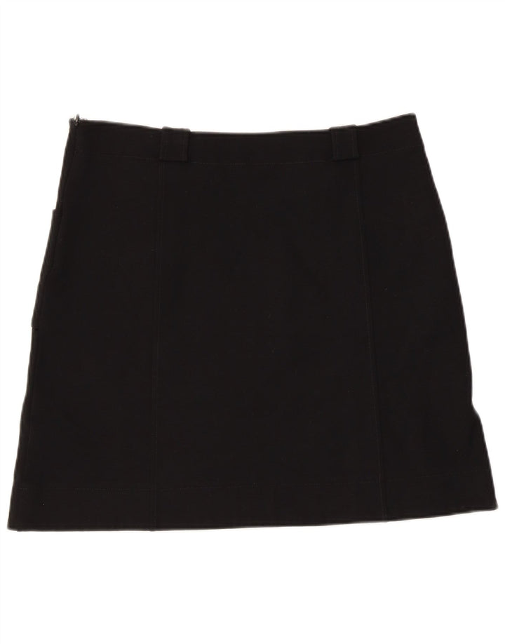 Marella Mini jupe femme UK 10 Small W34 Viscose noire