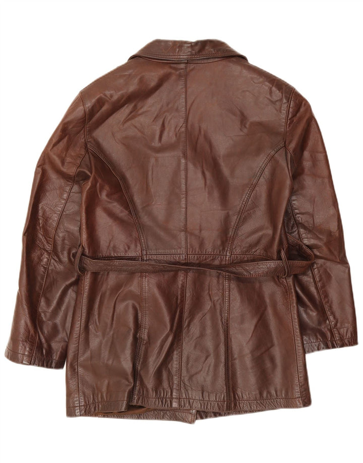 Conbipel Veste en Cuir Femme IT 42 Cuir Marron Moyen