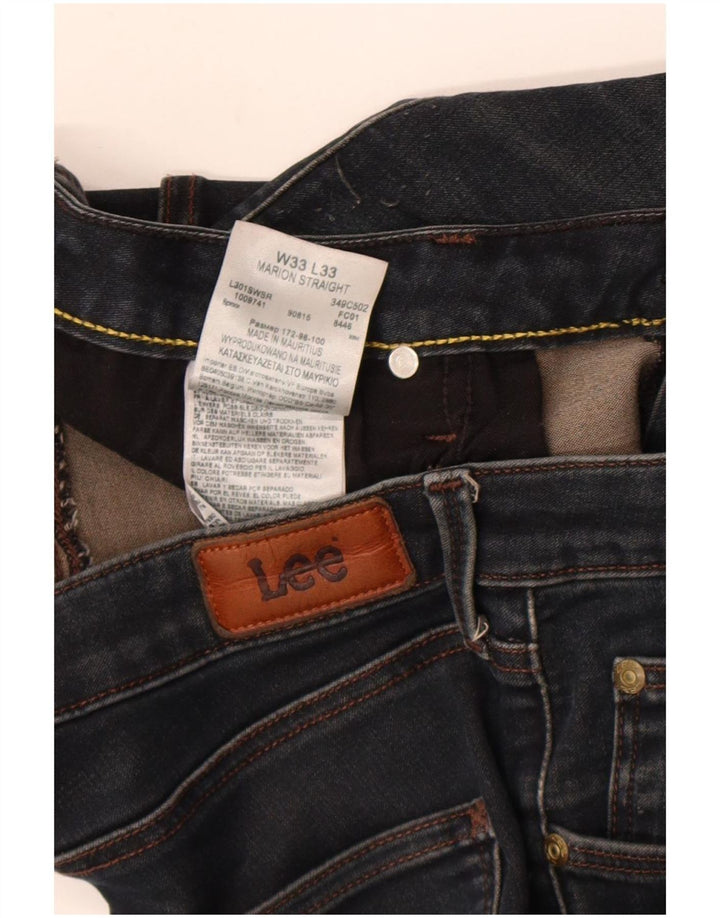 Lee Jean Droit Marion W33 L33 Homme Bleu Marine Coton