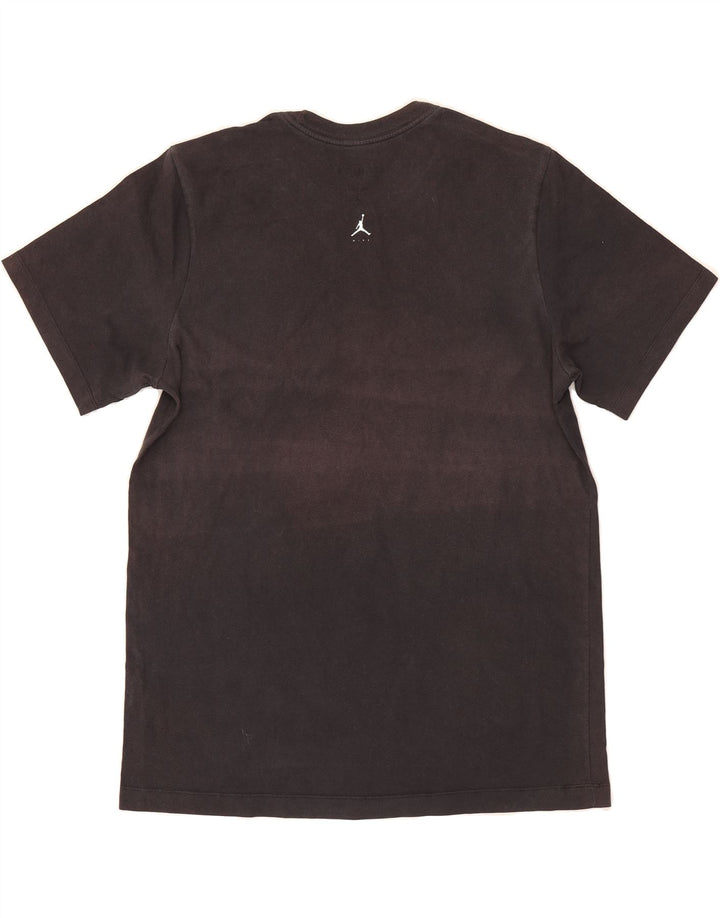 JORDAN Mens Graphic T-Shirt Top Large Black Cotton Vintage Jordan and Second-Hand Jordan from Messina Hembry 
