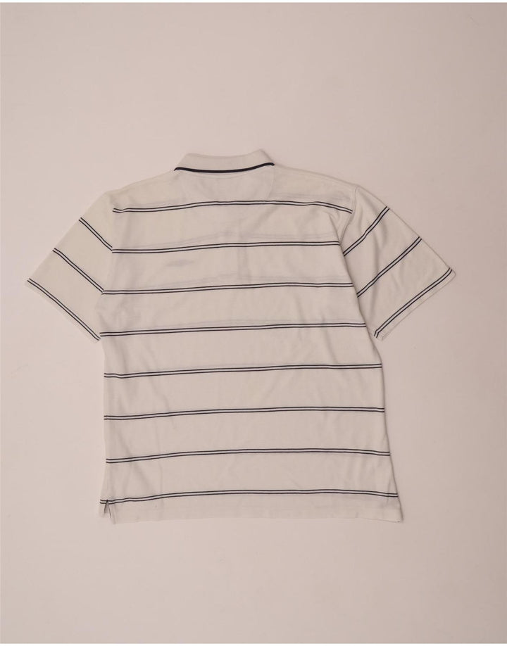 Umbro Polo Homme XL Blanc Rayé Coton