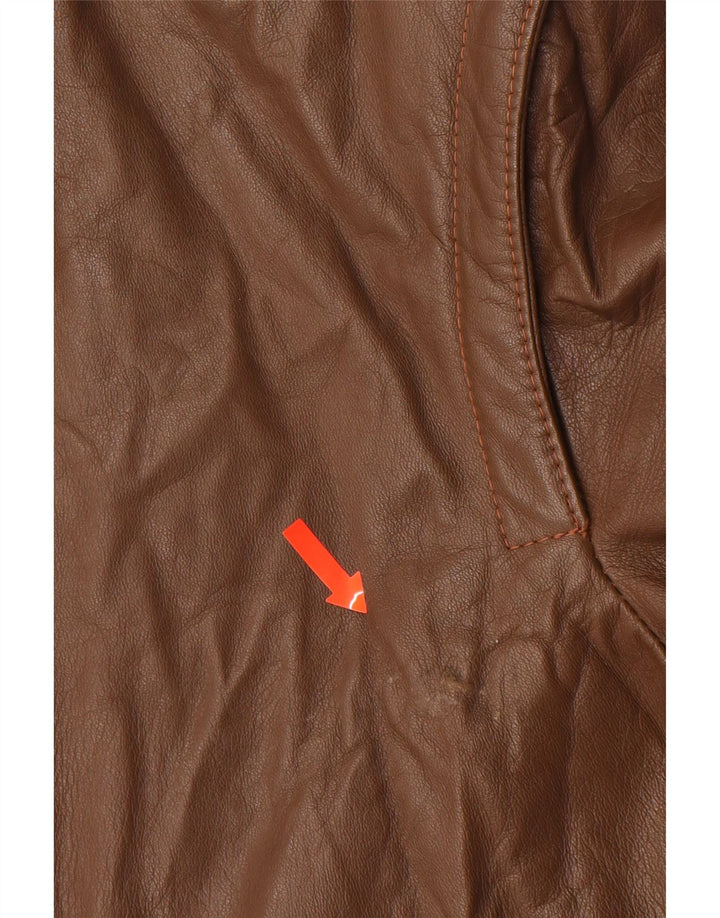 VINTAGE Veste en cuir homme IT 52 XL Marron