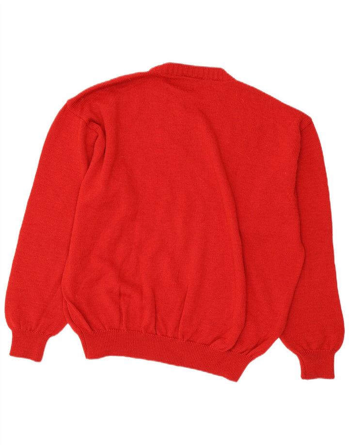 Bizzarro Pull col rond pour homme IT 52 XL Rouge Argyle/Diamant