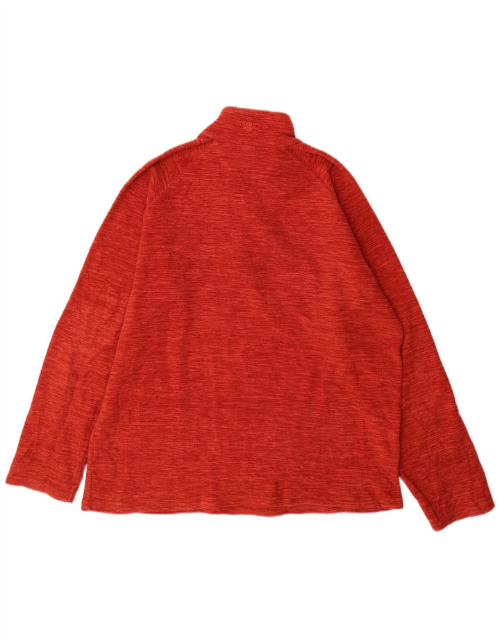 Mountain Warehouse Pull polaire à col zippé pour homme XL Orange Polyester