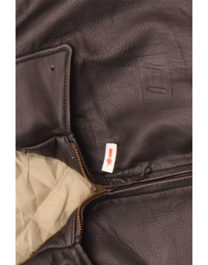 Esercito Veste d'aviateur en cuir pour homme IT 48 Noir moyen