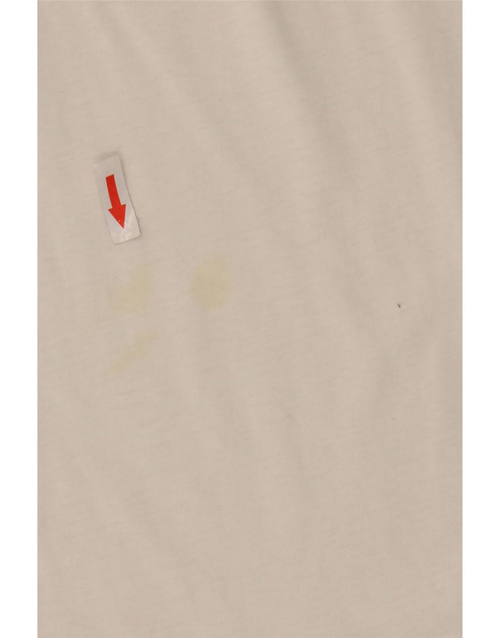 Wrangler T-Shirt Graphique Homme Blanc Moyen Coton