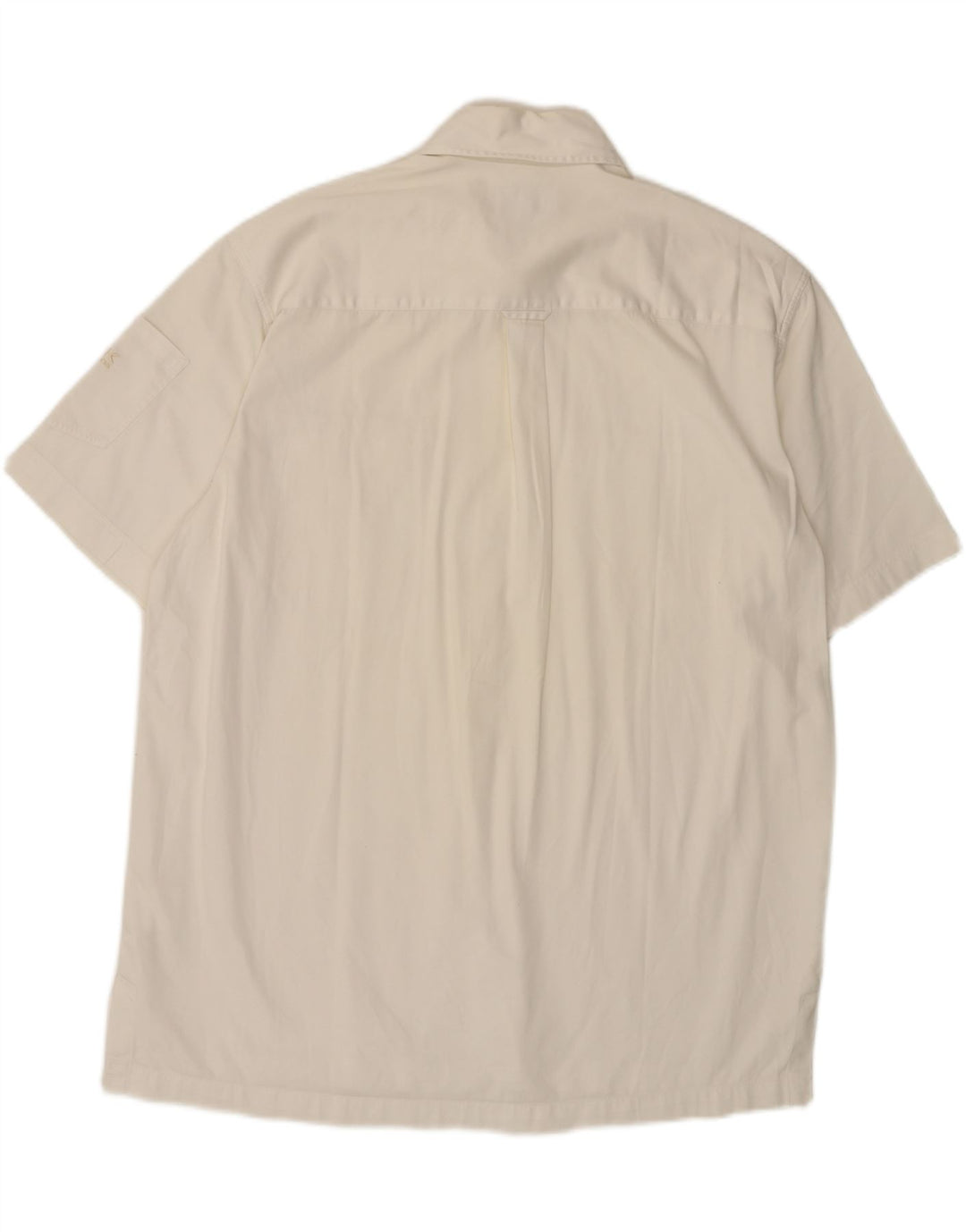 CALVIN KLEIN Chemise à Manches Courtes Khakis Homme Blanc XL Coton