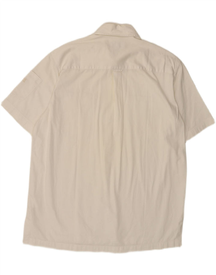 CALVIN KLEIN Chemise à Manches Courtes Khakis Homme Blanc XL Coton