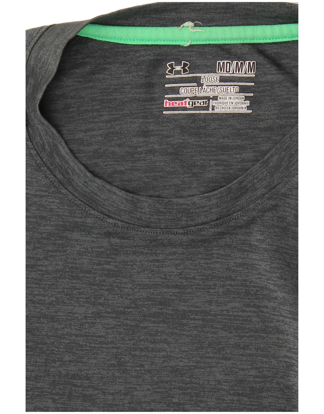 UNDER ARMOUR Tee-Shirt Heat Gear Homme Gris Moyen Chiné