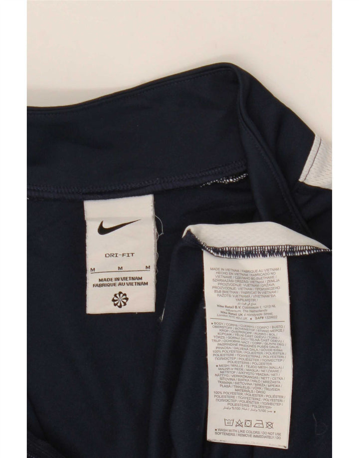 Haut de survêtement Nike Dri Fit pour homme, bleu marine moyen, color block