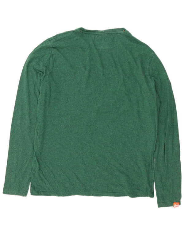 Superdry Haut à manches longues pour homme 2XL Vert moucheté