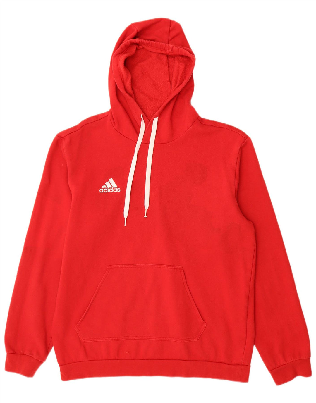 Adidas Pull à capuche pour homme en coton rouge moyen