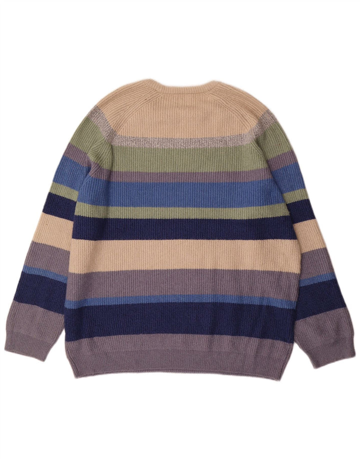 Marks & Spencer Pull col bateau pour homme 2XL rayé multicolore