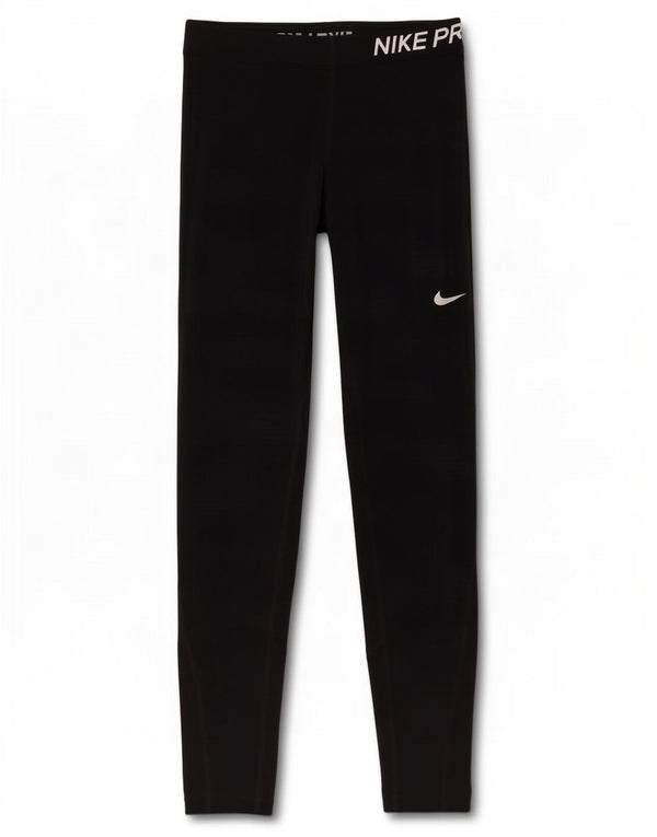 Nike Womens Dri Fit Graphic Leggings UK 14 Medium Black