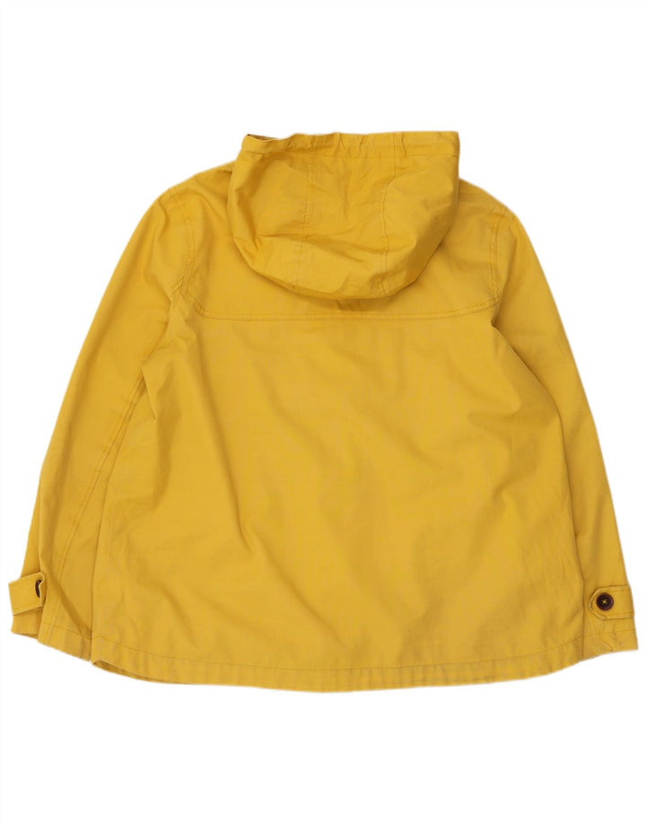 JOULES Veste coupe-vent à capuche pour femme UK 18 XL Jaune Coton