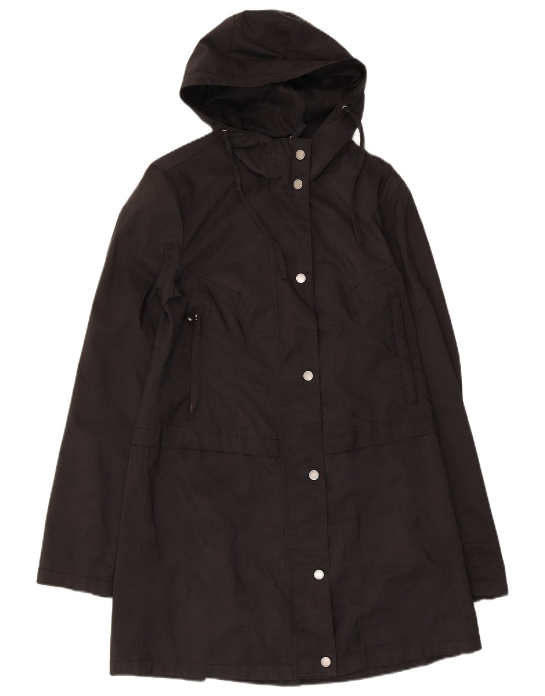 Kappa Manteau à capuche pour femme UK 42 Medium Noir Polyamide