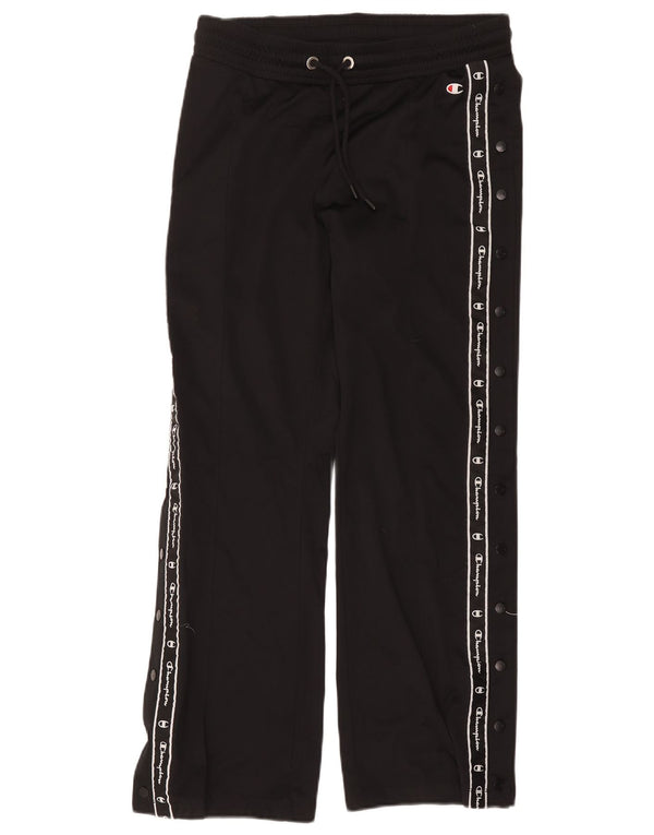 Champion Pantalon de survêtement graphique pour femme UK 14 Medium Noir Polyester