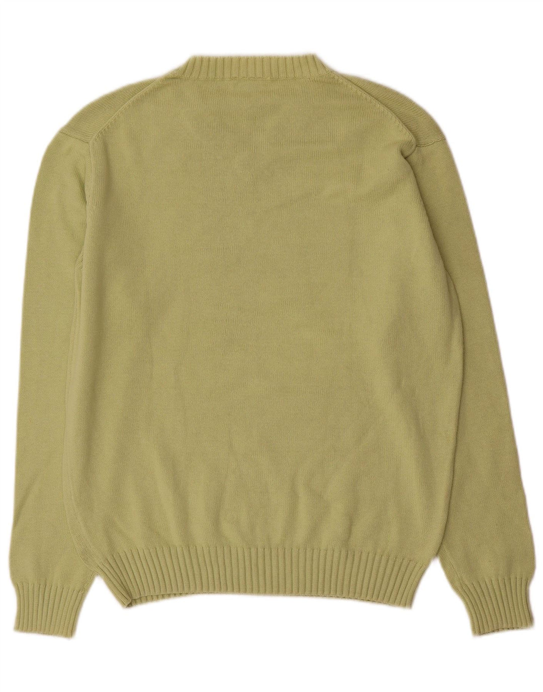 LACOSTE Homme Col V Pull Pull Taille 5 Grand Coton Vert