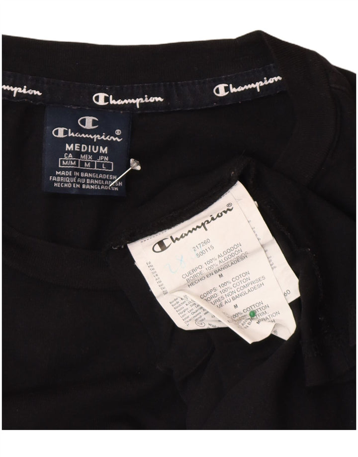 Champion T-Shirt Graphique Homme Noir Moyen Coton