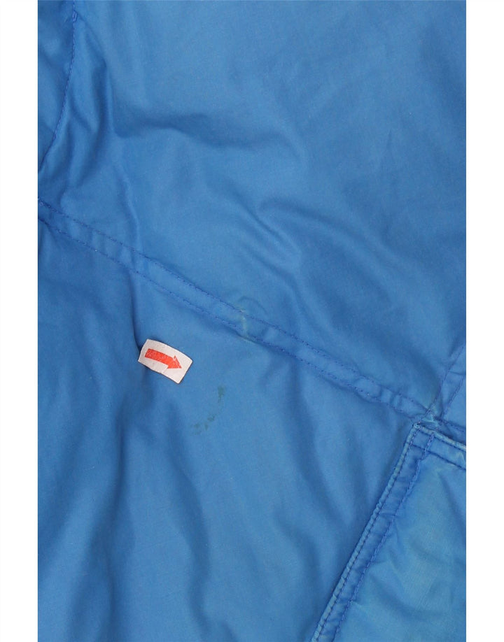 Diadora Veste matelassée réversible à capuche pour homme UK 40 Large Bleu Polyester