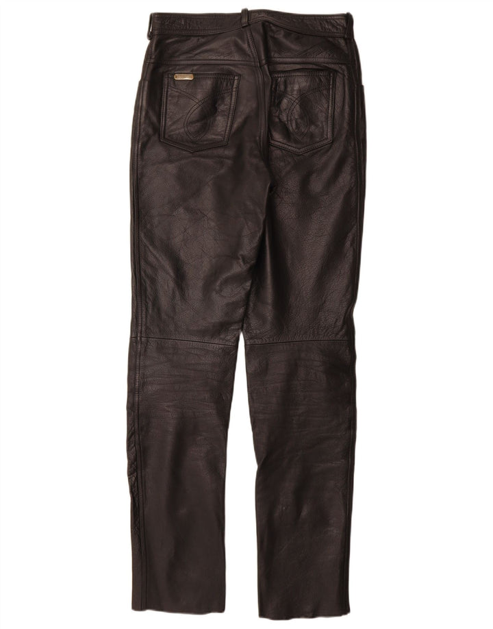 Pantalon Slim en Cuir Femme Linus W29 L33 Cuir Noir