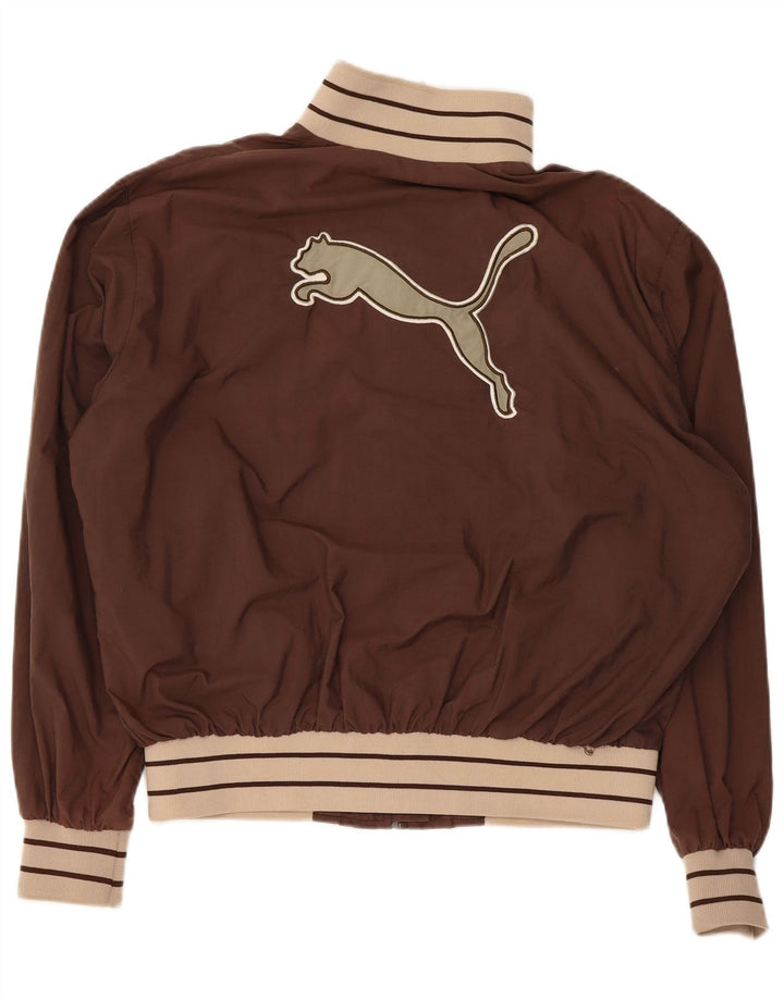 Puma Veste de survêtement pour femme UK 14 Marron moyen Polyamide